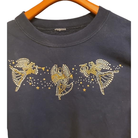 Vintage Sweatshirt Christmas Angel's - Picture 2 of 4
